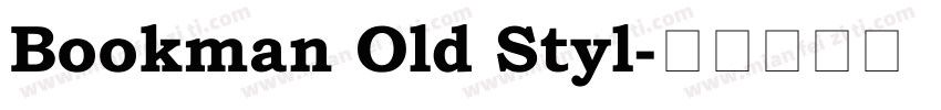 Bookman Old Styl字体转换